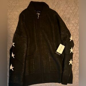 Spirit Jersey Zip-Up Sweater